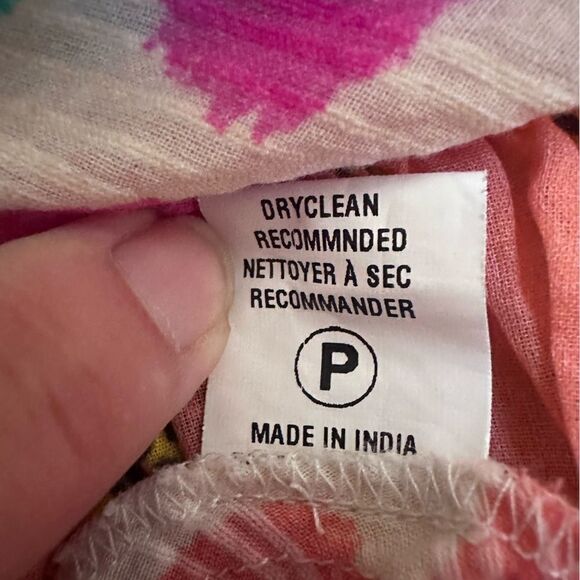 Anthropologie Conditions Apply Ruffle printed tiered abstract tie blouse - XS - Picture 8 of 9